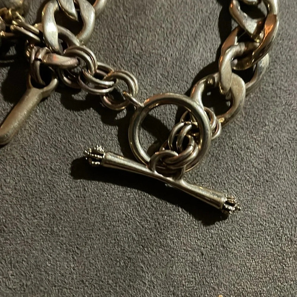 Vintage puff heart toggle bold juicy couture bracelet - Picture 6 of 6